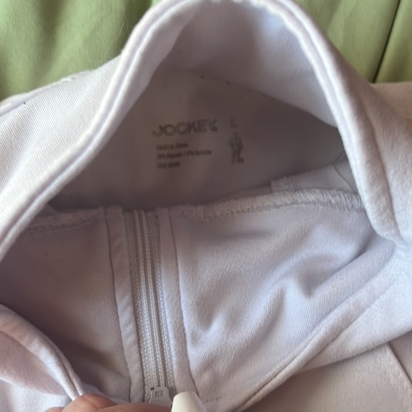 White Athletic Zip up! - Picture 2 of 2